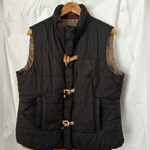 Natural Reflections Men's Dark Brown Quilted Vest